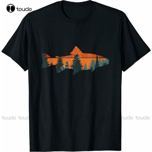 New Trout Fly Fishing Nature Outdoor Fisherman Gift - T Shirt S 5Xl Orange Shirt Cotton Tee S-5Xl Unisex
