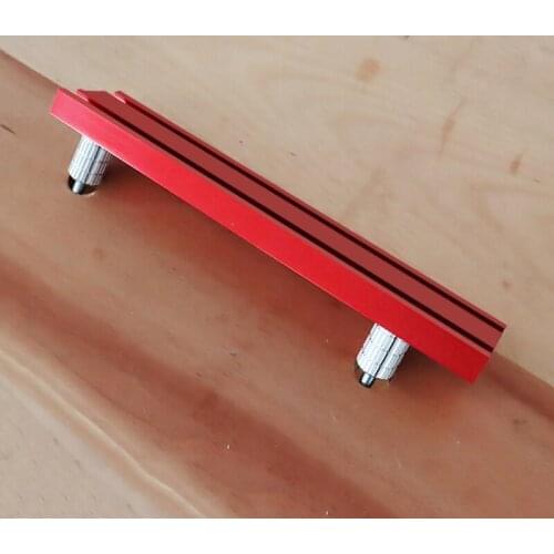 Woodworking Bench Planing Stop Board 16-20mm Dog Hole Baffle Plate Auxiliary Clamp Workbench Table Aluminum toohr DIY Tools