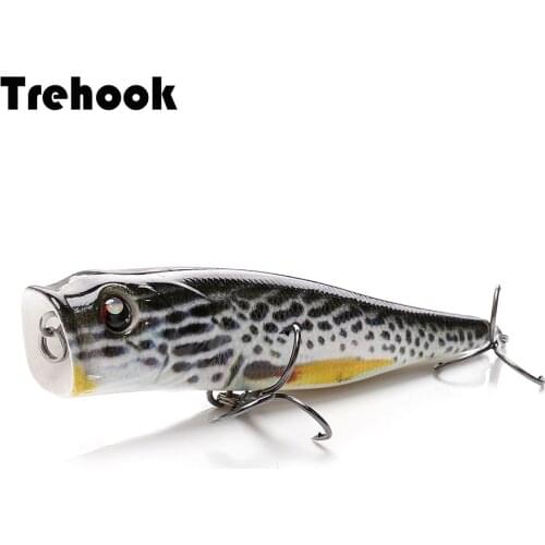 TREHOOK 8.5cm 13.5g Japan Floating Popper Fishing Lure Wobblers Artificial Bait Poppers Fishing Lures Hard Bait For Trout Lure