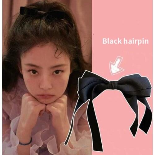 Fashion Ladies Hairpin Fashion Ribbon Hairpin Big Bow Hairpin For Women Girls Satin Cute Hairpin Hair