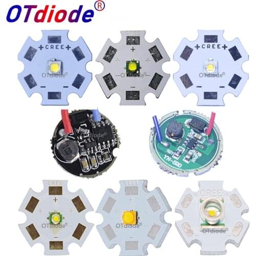 1set Cree XTE XT-E XPE XP-E XP-G2 XPG2 XBD XB-D XRE XR-E XPE2 XP-E2 LED Bulb Chip Light + 3-3.7V 3W 16mm / 20mm 1 Mode Driver