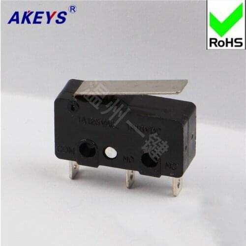 10PCS MS-014 High Quality Microsoft Mouse Switch Rectangular Micro Switch Mouse Key with Bending Handle and Willow Nail