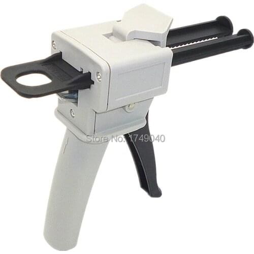 50ml Two Component AB Glue Dispensing Gun Caulking Cartridge Dispenser Mixed 1:1 And 2:1 AB Epoxy Glue Gun Applicator Glue Tool