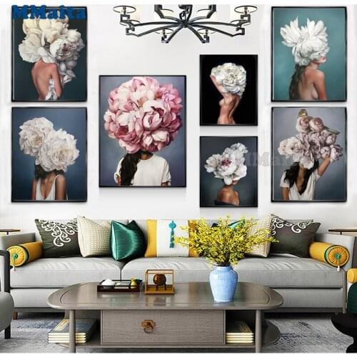 Nordic Style 5D DIY Diamond Painting Beauty Flower Diamond Embroidery sale For Living Room Girls Fashion Home Decor GG5576