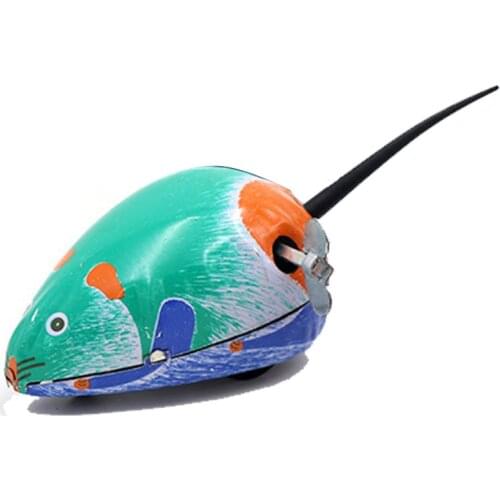 ASSOT Kids Classic Tin Wind Up Clockwork Toys Jumping Frog Mouse Cock Vintage Toy New Action Figures Toy For Children