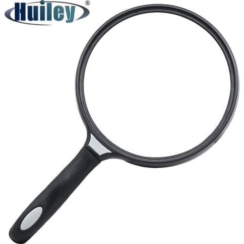 Large Lens 130 mm Handheld Magnifier 2.5X Magnifier Reading Map Newspaper Handle Magnifying Glass Jewelry Loupe Low Vision Aids