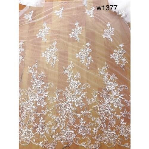 Embroidery Designer Flower Designs Lace Fabric for Wedding Dress 10 yards/Lot