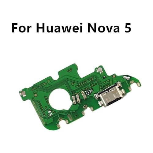 For Huawei Nova 5 USB Charger Port Dock Connector PCB Board Ribbon Flex Cable Charging Port Component Replacement Spare P