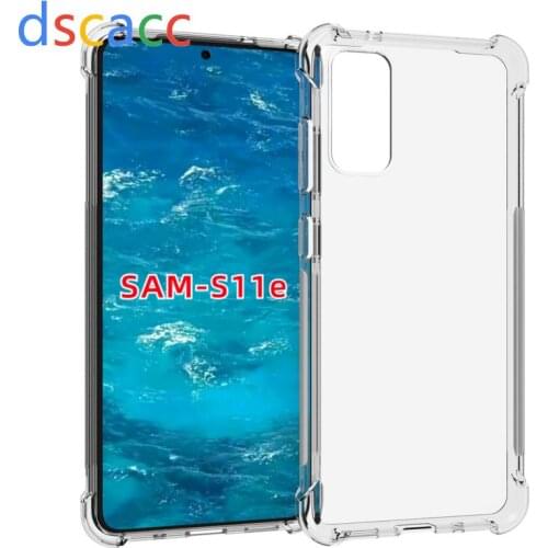 DSCACC Air Cushion Shock TPU Cover Case for Samsung for Galaxy A51 A71 S11 S11Plus S11E A01 A21 Note 10 Lite S10 Lite 100pcs