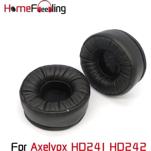 Homefeeling Ear Pads for Axelvox HD241 HD242 Headphones Black Soft Velour Ear Cushions Sheepskin Leather Earpads Replacement