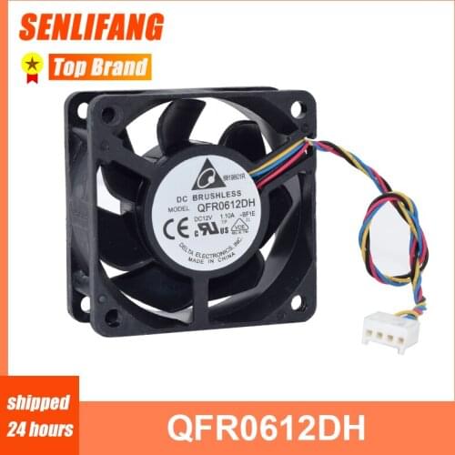 Well Tested Cooling QFR0612DH DC12V 1.10A 6898B01R For Delta 6025 Four Lines Double Ball Speed Regulation PWM Fan