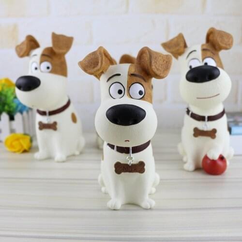 Cute Mike Dog Piggy Bank Figurines Pet Coin Bank Christmas Children Money Box Desktop Decor Secret Life Alcanscia Storage Box