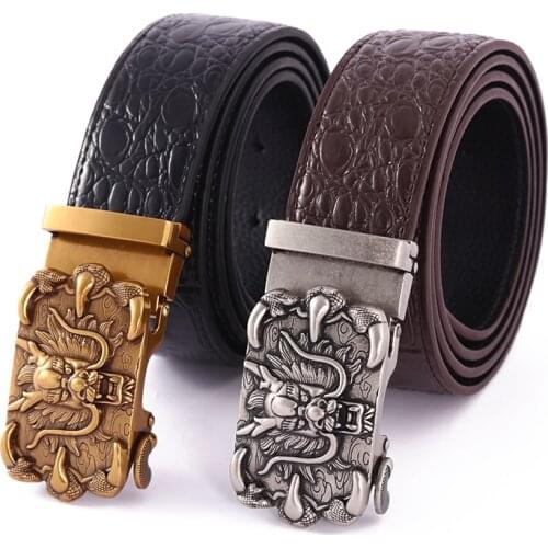 Western cowboy faucet belt buckle zinc alloy PU leather belt casual personality decoration men and women accessories