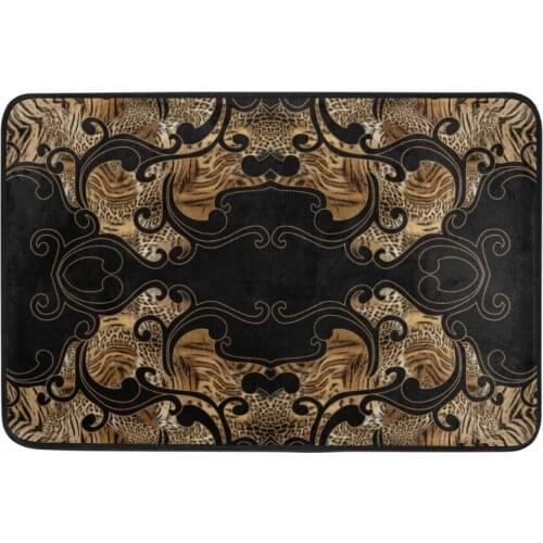 Beautiful Tiger Leopard Pattern Doormat Home Decor Floor Mat Anti-Slip Carpet Rugs Indoor Outdoor Mats Welcome Doormat