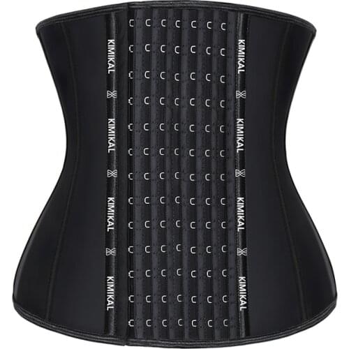 Women Latex Corset With Steel Bones Shaper Waist Triainer Control Tummy Corset Underbust Slimming Extension Buckle Bustiers Belt