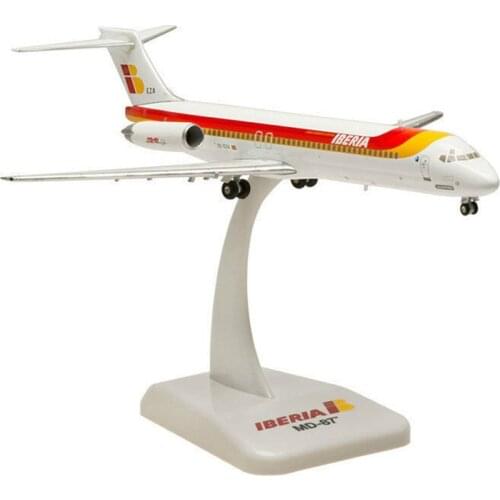 1/200 Scale DOUGLAS Iberia MD-87 Classic Airline Plane Model Alloy Lading Gear Aircraft collectible display Airplanes
