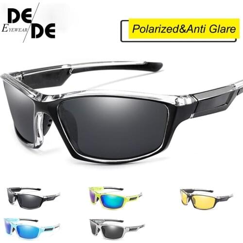 2019 New Sport Polarized Sunglasses Men Women Night Vision Driving Goggles Oval Shades UV400 gafas de sol masculino G069