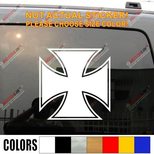 Iron Cross Car Trunk Decal Sticker Vinyl German Army WW2 ,choose size and color