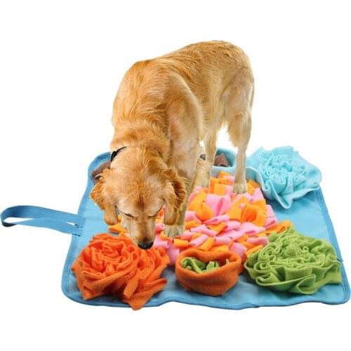 New Stress Relief Trainings Blanket Washable Foraging Smell Training Puzzle Toy Pets Dogs Pet Sniff Pad Cat Dog Slow Feeding Mat