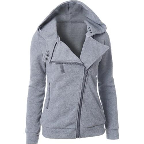 New Fashion Hoodies Sweatshirts Women Long Sleeve Hoodie Jackets Zipper Hoody Jumper Overcoat Outwear Harajuku Female Coat