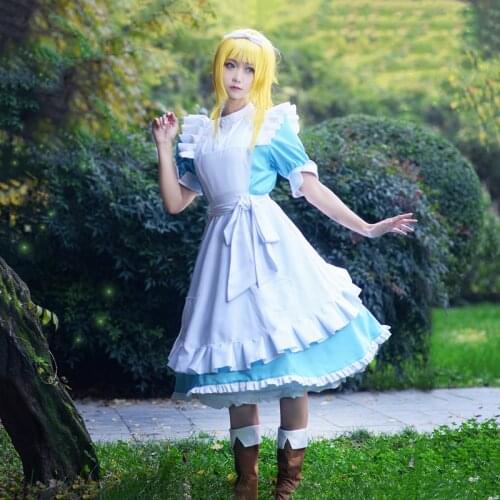 New Anime Sword Art Online Alicization SAO Alice Synthesis Thirty Cosplay Costume Maid Dress Halloween Costumes for Women S-XL