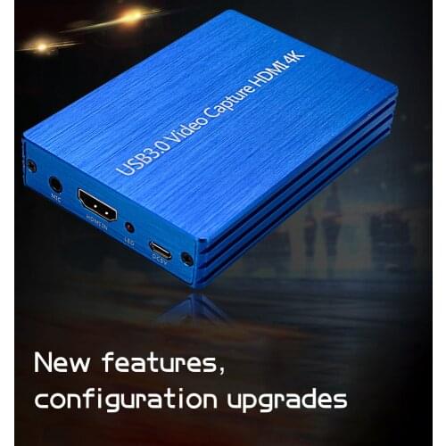 New 4K Capture Card Dongle 1080P 60fps HD Video Recorder Grabber HDMI-compatible To USB 3.0 Video For OBS Game Capture Card Live