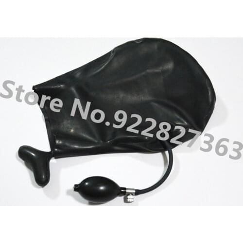 Sexy Latex Hoods Mask with Mouth Tube cosplay costumes fetish cosplay mask Back Zipper Club Wear