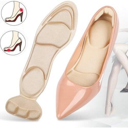 1 Pair Insole Pad Inserts Heel Post Back Breathable Anti-slip for High Heel Shoe Shoe Cushion Arch Support Insoles Memory Foam