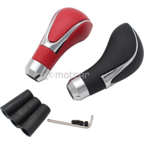 Universal for All Car PU Leather Gear Knob Handle Gear Shift Knob Manual Shifter Shift Lever Knob Handbrake Cover