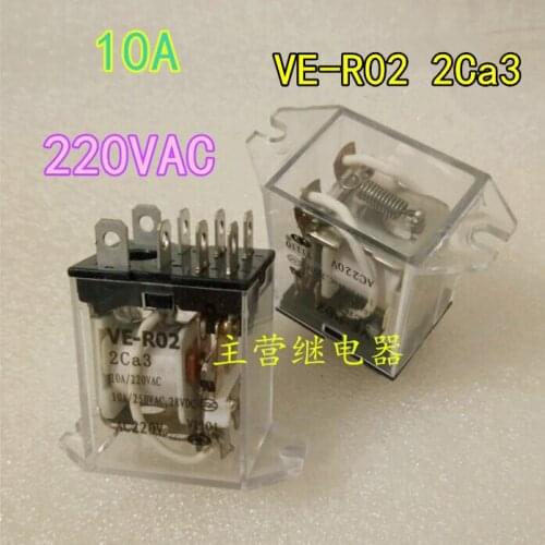 VE-R02-2CA3 10A 220VAC 8PIN