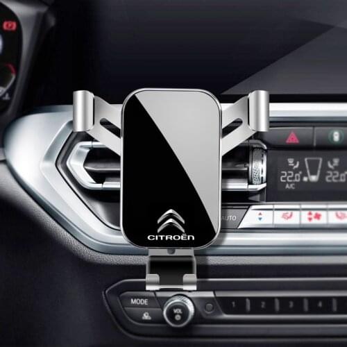 1Pcs Car Phone Holder 360 Rotation Bracket Car vent Stand Accessories For Citroen Vts C1 C3 C4 C5 C6 Xsara Berlingo Celysee