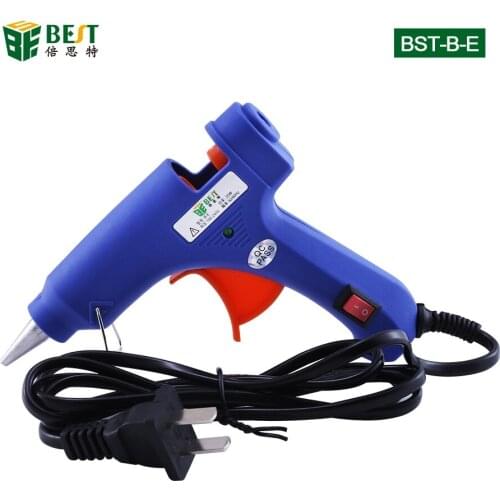 20W Mini Hot Melt Glue Gun for 7mm Glue Stick Pneumatic Silicone Adhesive Guns Thermo Electric Heat Temperature Tool