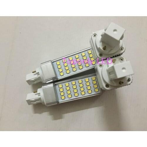 5.5w super bright gx23 rotated led pl light compact plug corn bulb lamp 6000k pure white 550lm 50pcs/lot factory price promotion