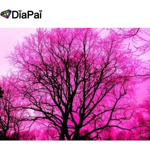 DIAPAI 5D DIY Diamond Painting 100% Full Square/Round Drill "Tree scenery" Diamond Embroidery Cross Stitch 3D Decor A24178