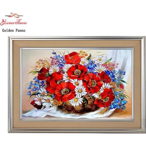 Gloden Panno,5D,diy diamond embroidery,full,round special,Diamond Painting,Cross Stitch,3D,diamond,Needlwork,flower 805
