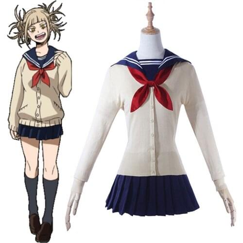 Anime My Hero Academia Cosplay Costumes Himiko Toga Cosplay Costume Women Sailor Suit Halloween Party Boku No Hero Academia Cute