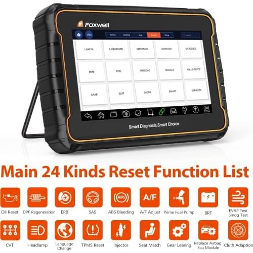 Foxwell GT60 Full System Auto Scanner SAS DPF ABS TPMS Reset Injector Coding OBD 2 Code Reader Multi-language OBD2 Scanner