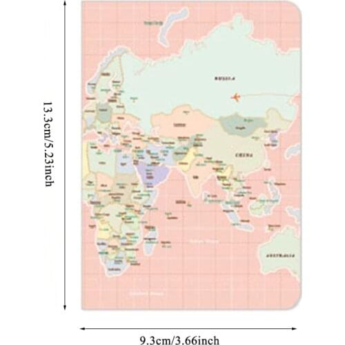 Travel Accessories Newest World Map Passport Holder PVC 3D Print Travel Passport Cover Case Card ID Holders Travel Accessories