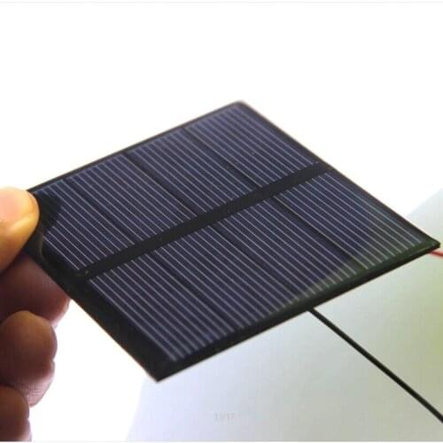BUHESHUI 0.6W 2V Solar Cell Epoxy Polycrystalline Solar Panel Module+Cable DIY Solar Toy Panel Charger For 1.2V 10pcs 82*70MM