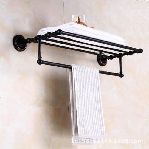 European copper towel rack black bronze towel rack towel rack bathroom hardware accessories bathroom accessories towel rack hair