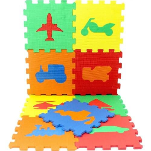 Vehicle Shaped Eva Play Mat 32,5x32,5 cm