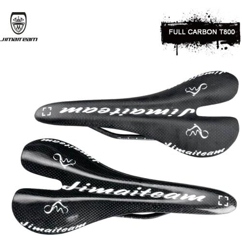 JIMAITEAM Ultra Light 3k Full Carbon Fiber Seat Cushion Mountain Bike Road Bike Bicycle Saddle Glossy/matte Curved Bike Mat