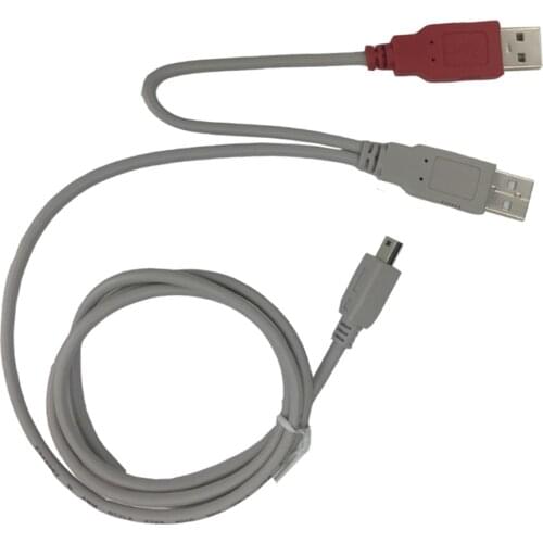 USB 2.0 to USB Mini-B Y power splitter cable for external HDD drive MP3 MP4 3ft 1M