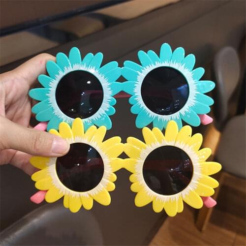 Round Daisy Sunglasses Kids Eyewear Shades Oculos Oversized Boys Eyeglasses Girls Cute Sun Glasses Children Gafas UV400