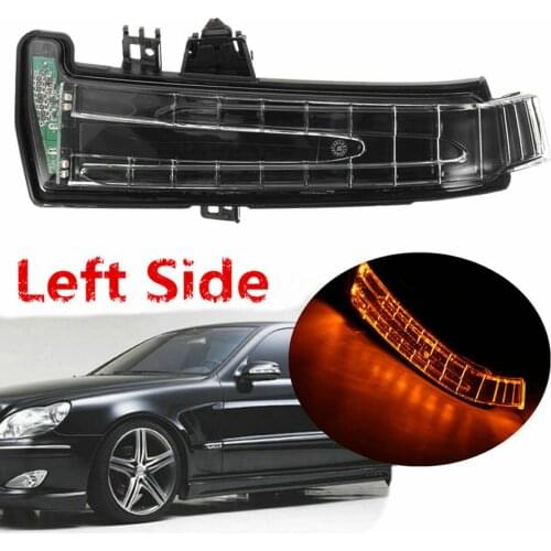 Left Side Mirror Marker Turn Signal Light Lens For Mercedes W204 W212 W221 C/E
