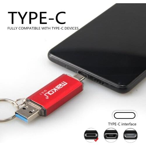Maikou Newest 2in1 USB3.0 Type-c usb flash Drive USB3.0 OTG Type-C 256GB