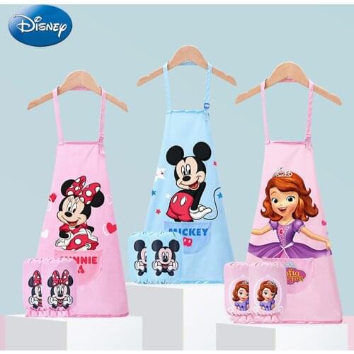 Disney Soft Cotton Girls Boys Baby Bibs Towel Feeding Burp Cloth Waterproof Mickey Minnie Princess Infant Bandana Feeding