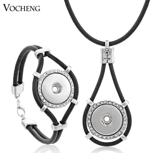 10pcs/lot 18mm Vocheng Ginger Snap Button Jewelry Pendant Necklace Bracelet Set NN-302*10 Free Shipping