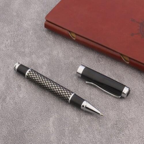New gift office yellow metal golden Trim black Rollerball Pen