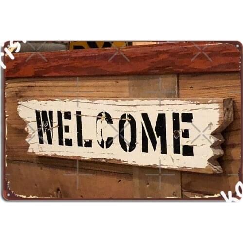 Welcome Bathroom Decor Restroom Decor Washroom Decor Poster Metal Plaque Home Plaques Wall Cave Designing Tin Sign Poster